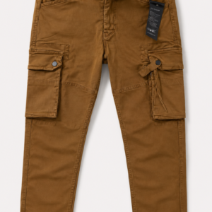 Men’s Premium Brown Cargo Pants – Stylish Utility Fit