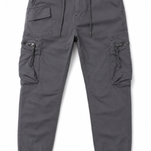 Men’s Charcoal Gray Cargo Joggers – Urban Streetwear Pants